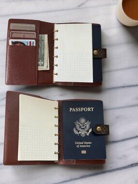 MINT Louis Vuitton Mens Small Ring Agenda Travel Passport Credit Card Holder